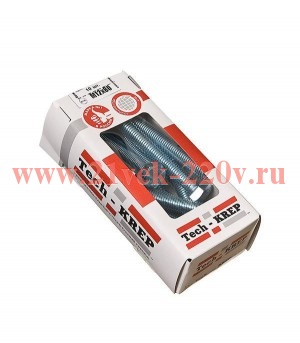 Болт с шестигранной головкой М12х80 DIN933 8.8 оцинк. коробка с ок. (уп.10шт) Tech-KREP 126531