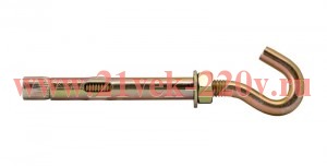 Болт анкерный HG 12х70 с крюком накл. цинк. Tech-Krep 133637