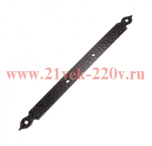 Пластина декоративная прямая 200-25-2 мат. черн. Tech-KREP 148347
