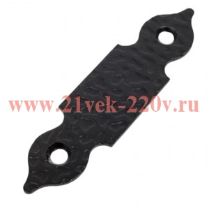 Пластина декоративная прямая 100-25-2 мат. черн. Tech-KREP 148346