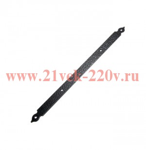 Пластина декоративная прямая 300-25-2 мат. черн. Tech-KREP 148348