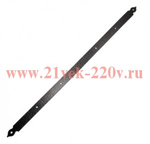Пластина декоративная прямая 500-25-2 мат. черн. Tech-KREP 148350