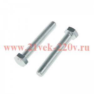 Болт с шестигранной головкой М16х90 DIN 933 класс прочн. 8.8 оцинк. коробка (уп.10шт) Tech-KREP 1449