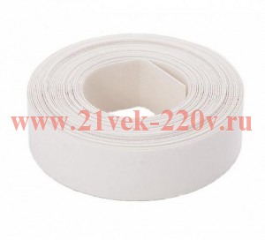 Лента кромочная меламиновая с клеем 19мм бел. (уп.5м) Tech-Krep 109908