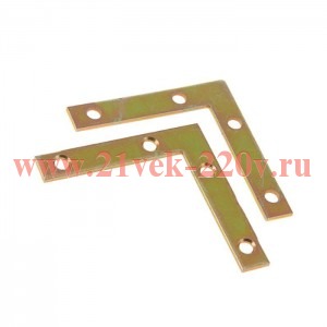 Уголок оконный плоский 75х75х20х2мм желт. Tech-KREP 148321