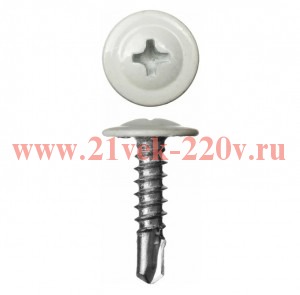 Саморез ШСММ св. 4.2х16 бел. KP RAL 9003 (уп.20шт) Tech-KREP 125523