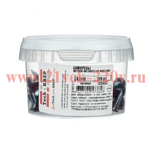 Саморез ШСММ 4.2х16 т.кр. KP RAL 3005 (уп.200шт) Tech-KREP 125495