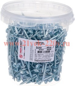 Саморез для тонкого метал. листа 4.2х38 (уп.500шт) ведро Tech-Krep 100106