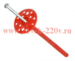 Дюбель для теплоизоляции с мет. гвоздем 10х160 (уп.50шт) Tech-Krep 101934