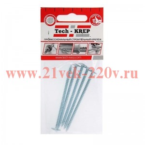 Саморез для тонкого метал. листа со сверлом 4.2х13 (уп.18шт) пакет Tech-Krep 102397