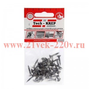Саморез 3.5х19 гипсокартон-металл (уп.40шт) пакет Tech-Krep 102377