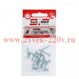 Саморез для тонкого метал. листа 4.2х25 (уп.16шт) пакет Tech-Krep 102390