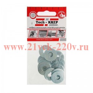 Шайба кузовная M8 цинк. DIN 9021 (уп.15шт) пакет Tech-Krep 103038