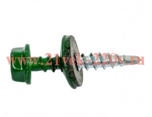 Саморез КР св. 4.8х28 RAL-6002 зел. (уп.300шт) Tech-KREP 103177