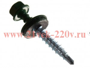 Саморез КР св. 4.8х35 RAL-6002 зел. (уп.250шт) Tech-KREP 103178
