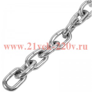 Цепь короткозвенная DIN 766 (SLC) 8мм-накл. (уп.10м) Tech-KREP 103327