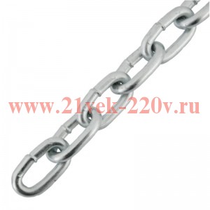Цепь короткозвенная DIN 766 (SLC) 5мм-накл. (уп.30м) Tech-KREP 103325
