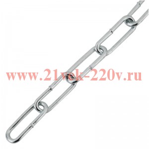 Цепь длиннозвенная DIN 763 (LLC) 2мм-накл. (уп.80м) Tech-KREP 103330