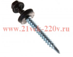 Саморез КР св. 4.8х51 RAL-8017 шокол. корич. (уп.200шт) Tech-KREP 103286