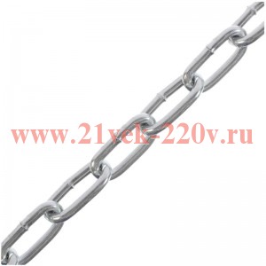 Цепь короткозвенная DIN 766 (SLC) 1.5мм-накл. (уп.100м) Tech-KREP 103443
