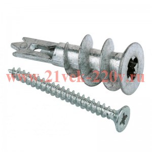 Анкер (дюбель) DRIVA METAL с шурупом (уп.4шт) Tech-KREP 102949