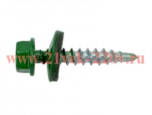 Саморез КР св. 4.8х28 RAL-6002 зел. (уп.60шт) Tech-KREP 112030