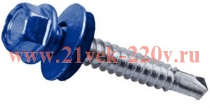 Саморез КР св. 4.8х35 RAL-5005 насыщенный син. (уп.250шт) Tech-KREP 113535