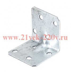 Угол крепежный усиленный 40х40х40 цинк Tech-KREP 124409