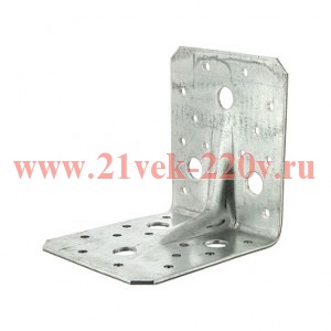 Угол крепежный усиленный 90х90х65 цинк Tech-KREP 124412