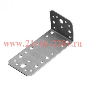 Угол крепежный асимметричный 65х50х130 цинк Tech-KREP 124403