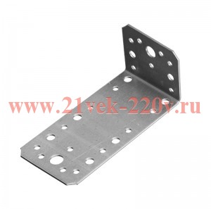 Угол асимметричный крепежный 55х50х90 оцинк. Tech-KREP 124405