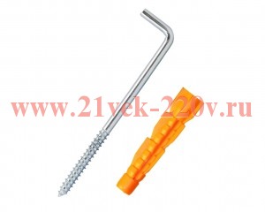 Шуруп-костыль 6х75 с унив. дюбелем 10.0х61 (уп.2шт) Tech-KREP 114326