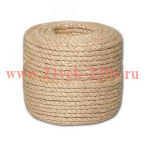 Канат джутовый тросовой свивки 12.0мм (уп.110м) Tech-KREP 125609