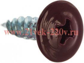 Саморез ШСММ 4.2х16 т.кр. KP RAL 3005 (уп.20шт) Tech-KREP 125489