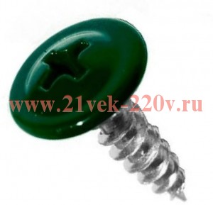 Саморез ШСММ 4.2х16 т.зел. KP RAL 6005 (уп.200шт) Tech-KREP 125493