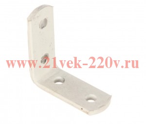 Кронштейн бытовой 50х50х20х4.0мм накладной бел. Tech-Krep 127940