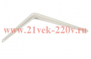 Консоль 250х300х08 бел. накладной 127799