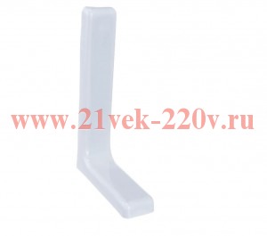 Консоль с декоративной накладкой 180мм накладной бел. 129953