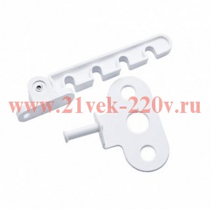 Ограничитель открывания 4-позиционный с метал. держателем пластик бел. (уп.1шт) Tech-Krep 130856
