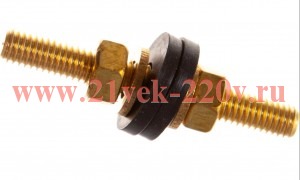 Крепеж для бачка (шпилька латунная с гайками для унитаза) М6 Tech-KREP 137001