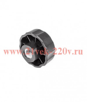 Ручка-барашек пластик. D42 с внутр.металл.резьбой M6 черн. (пакет) Tech-Krep 144188