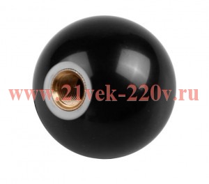 Ручка-шар пластик. D40 с внутр. металл. резьбой М8 черн. (пакет) Tech-Krep 144195