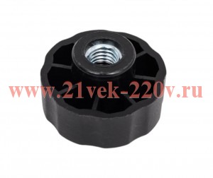 Ручка-барашек пластик. D42 с внутр.металл.резьбой M10 черн. (пакет) Tech-Krep 144190