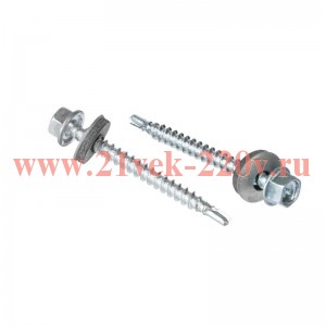 Саморез кровельный 5.5х51 оцинк. с буром коробка (уп.5кг) Tech-Krep 144788