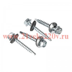Саморез кровельный 5.5х32 оцинк. с буром коробка (уп.5кг) Tech-Krep 144786