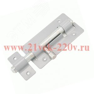 Задвижка накладная ЗТ-2-85 85х59 круглый ригель (D12мм L115мм) оцинк. (пакет) Tech-Krep 138880
