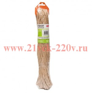 Канат джутовый 4мм 30м Tech-KREP 139895