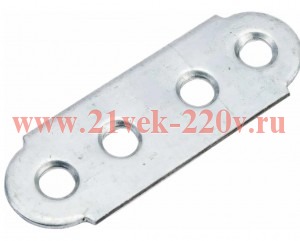 Пластина крепежная мебельная 50х17х2мм оцинк. Tech-KREP 141947