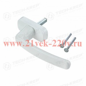 Ручка оконная Fit штифт 35 пластик бел. (уп.1шт) Tech-Krep 148130