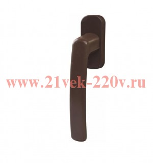 Ручка оконная Fit пластик штифт 35мм корич (пакет) Tech-Krep 148131